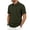 Army Green, variant on COSFO Quarter Zip Big and Tall Polo Shirts for Men Short Sleeve Golf Casual Shirts Classic Fit Pullover Collared with Pocket Solid Tops