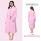 thumbnail image 5 of Camisón con solapa de color liso estampado, bata de baño para otoño e invierno, ropa de dormir gruesa, larga, de franela de gran tamaño, ropa para el hogar para parejas, 5 of 6