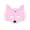 A005- Pink, variant on Fox Masquerade Mask 8 Inch Soft Faux Orange Halloween Mask Half Face Mask for Dress Up Themed Party Events, 1 Pack