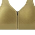 thumbnail image 4 of Women Zip Front Sports Bras, Wireless Push up Back Support Bras, Workout Thick Strap Casual Tops, 4 of 5