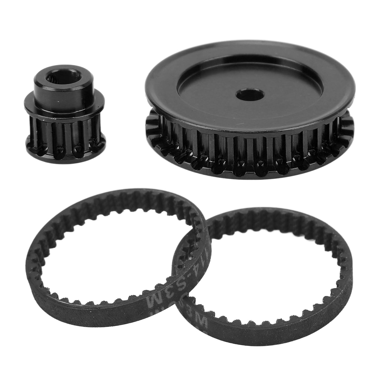 Belt Drive Transmission Gears System Rubber Belt Aluminum Alloy Gear RC Belt Drive Transmission Gear 12T 30T For RC Crawler Car Upgrade DIY Parts