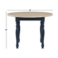 thumbnail image 5 of Steve Silver Darcy Deep Blue Finish Round DiningTable, 5 of 10