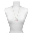 thumbnail image 3 of Delight Jewelry Silvertone Texas Outline - Light Pink Heart Nurse Strong Zoe Necklace, 3 of 4