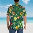 thumbnail image 6 of Easygdp Vegan Men'S Summer Casual Short Sleeve,Short Sleeve Button-Down Shirt, Lapel Loose Breathable Hawaiian Short Sleeve - Xx-Large, 6 of 9