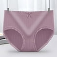 thumbnail image 2 of SHTXOZHI Women's High Waisted Panties Full Coverage Comfort Bow Underwear Breathable Stretch Briefs, 2 of 3