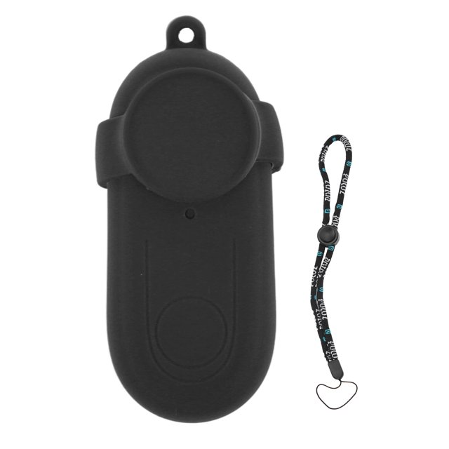 PULUZ Funda protectora de silicona Cubierta de lente del cuerpo Tapa protectora de pantalla para Insta360 GO 2 Accesorios de cámara para pulgar Negro