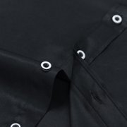 Men's Banded Collar Dress Shirts Long Sleeve Button Down Mandarin Collar Versatile Shirt Solid Shirt with Pocket