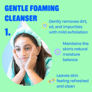Pipa Skincare Start Young Bundle Gift Set | 3-Step Gentle Skin Care Routine for Tweens | Includes Foam Cleanser, Moisturizer & Facial Mist