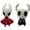 2pcs(Black+Red) #A04, variant on Hollow-Knight Game Character Statue, Small Figures, Action Figures Battle Version Diorama, Popular Game Hollow-Knight for youself Collectible/ Home Decor or Game Fans and Friends Gift