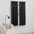 thumbnail image 2 of Mainstays Shimmer Rod Pocket 99% Blackout Curtains, Set of 2, Black, 37" W x 54" L, 2 of 5