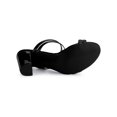 thumbnail image 6 of BLISSFUL STEP Women's Strappy Block Heel Slides Mules Sandals Black 5.5, 6 of 9