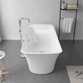 thumbnail image 3 of Vinnova Gorizia 59" x 31.5" Rectangular Acrylic Freestanding Soaking Bathtub in White, 3 of 6
