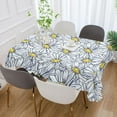 thumbnail image 6 of Coolnut Chamomiles Pattern Fabric Rectangle Tablecloth - Waterproof and Wrinkle-Resistant Table Cloth 60x108 Inch Table Cover for Indoor & Outdoor Dining House Decor, 6 of 7