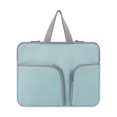 thumbnail image 1 of Funda impermeable para portátil Linyer, bolsa portátil, bolsa de transporte de bolsillo, protector, compartimentos reutilizables, almacenamiento empresarial, verde, 13 pulgadas, 1 of 8