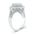 thumbnail image 3 of Oryn Jewel 14K White Gold Plated Anniversary Ring - 2.1 Ct Cushion Cut Diamond Ring - Engagement Wedding Ring for Women - Double Halo Fine Ring - Valentine's Day Gift for Her - Proposal Ring, 3 of 3