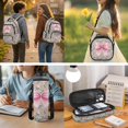 thumbnail image 5 of Yspwyqan Pink Bow Camo Kids Backpack Set Ages 8-15, Backpack and Lunch Box with Water Bottle Bag, 17 Inch Lightweight Casual Daypack with Front Pocket for School Travel Hiking, 5 of 7