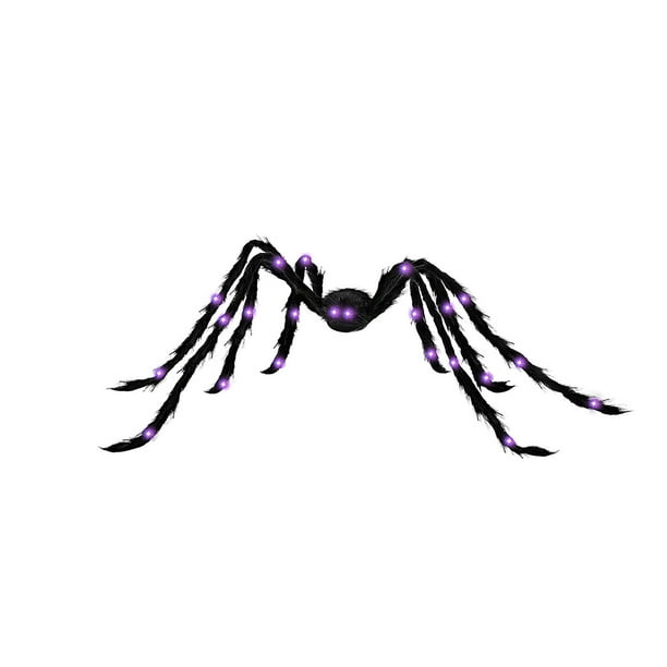 Araña brillante de Halloween para fiestas al aire libre, decoración de festivales, accesorios ingeniosos, araña grande