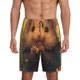thumbnail image 1 of Balery Cute Sunflower Guinea Pig Pantalones cortos de pijama de punto de algodón para hombre con cinturilla y bolsillos-3X-Large, 1 of 6