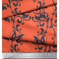 thumbnail image 3 of Soimoi Toile de Velours Feuilles & Tissu Damassé Filigrane par Yard 58 Pouces de Large, 3 of 3