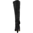 thumbnail image 3 of Bella Vita Womens Troy Faux Suede Almond Toe Knee-High Boots, 3 of 3