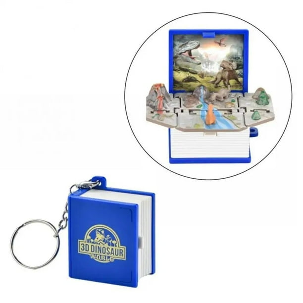 Llavero 3D Mini libro plegable para niños, juguetes para aliviar la ansiedad y el estrés, castillo, regalo de joyería de cumpleaños, llaveros de coche