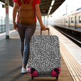 thumbnail image 3 of Stretch Luggage Cover XL(29-32in)– Elastic Travel Suitcase Protector with Handle Openings & Bottom Closure, Washable Polyester Spandex Suitcases Cover, Leopard Animal Print, 3 of 5