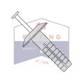 thumbnail image 2 of 1/4" x 1" Plastic Drive-Pin Anchor Rivets | All Nylon 2 Piece | Truss Head | Body: Nylon 6/6 Impact Modified | Pin: Nylon 6/6 Impact Modified - GREY (Quantity: 1000), 2 of 3