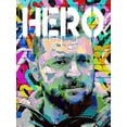 thumbnail image 4 of Stephen Chambers 25x32 Black Modern Wood Framed Wall Art Titled - Zelensky Hero, 4 of 6
