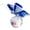 Blue, variant on Jiibva Cute Crystal Butterfly Figurine Crafts Cut Glass Ornament Statue Butterfly Animal Statue for Home Desk Decor Souvenir Gifts