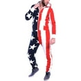 thumbnail image 3 of Men's Sleepwear One Piece Pajamas Unisex Non Footed Playsuit Adult Printed Jumpsuit, 3 of 4