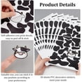thumbnail image 4 of 900pcs/30 Sheets Cow Print Sticker Self-Adhesive Waterproof Sticker Decorate Cow Pattern Stickers Removable Black Spot Sticker Cow Patches Animal DIY Sticker for Water Bottle Decorations DIY, 4 of 6
