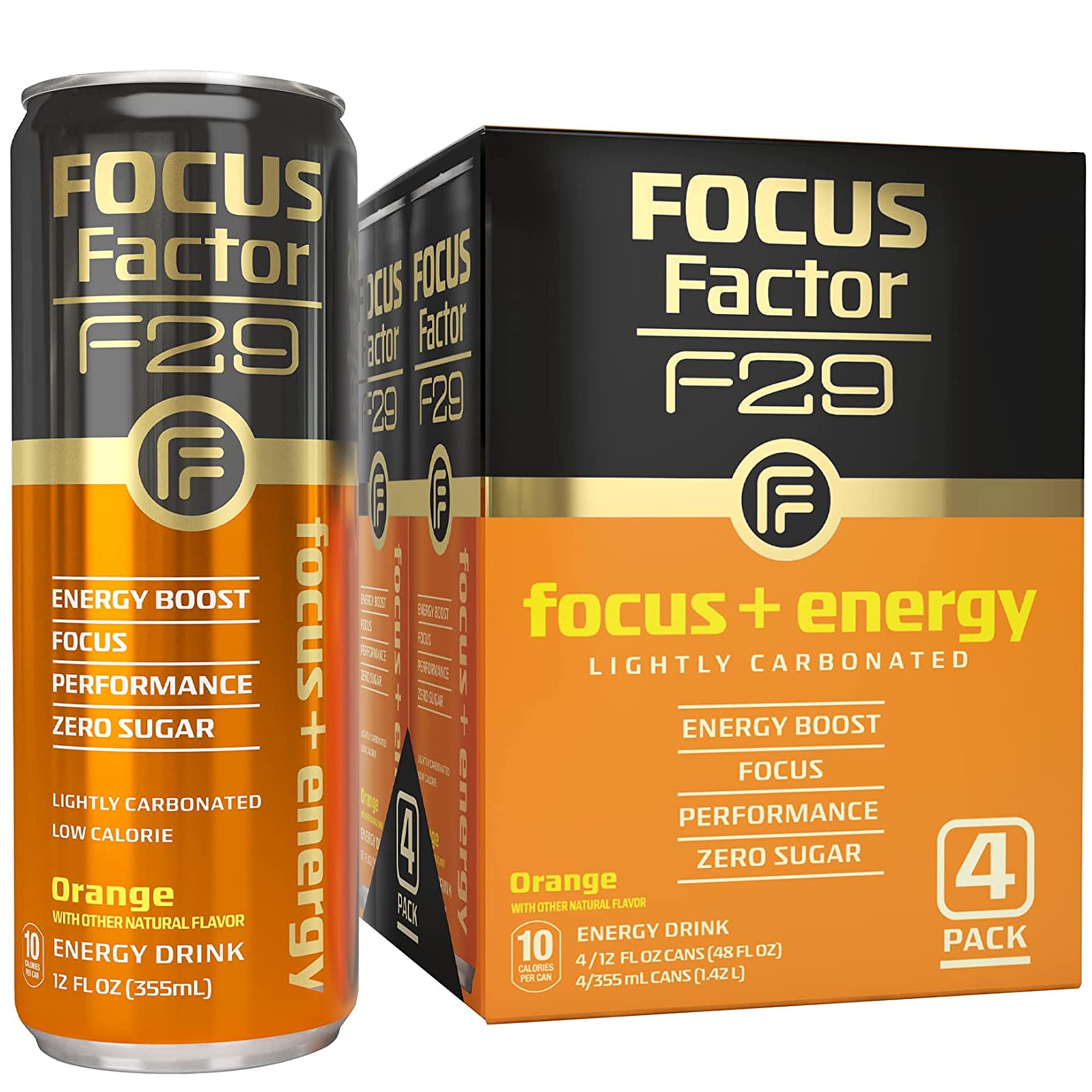 Focus Factor Energy Drink + Focus Focus Factor F29 Sugar Free Energy