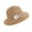 Khaki, variant on D GROEE Women's Flower Decor Sun Hats UV Large Wide Brim Hat Women Packable Sun Hat for Women Straw Hats