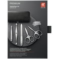 thumbnail image 3 of ZWILLING Manicure Set (5 piece, genuine leather case, metal frame, with nail scissors and cuticle scissors), Premium, Black, 3 of 4