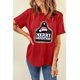 thumbnail image 1 of ABPHQTO Camiseta roja con estampado de leopardo FELIZ NAVIDAD para mujer, 1 of 5