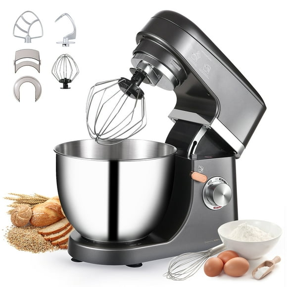 Stand Mixer, 5QT 600W, 6-Speed Tilt-Head Food Dough Mixer, Kitchen Electric Mixer with Stainless Steel Bowl