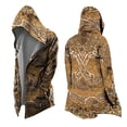 thumbnail image 3 of KHONTS Boys Hooded Cloak 3D Print Jacket Retro Coat Mid Length Outerwear with Pocket,Size 2-15 Years 01-Yellow 120, 3 of 3