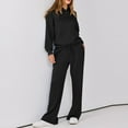 thumbnail image 4 of Iyufng Hoodie Set for Women 2 Piece Set,Plus Size Hooded Sweatshirt and Sweatpants Sets,Solid Casual Comfortable Long Sleeved Hoodie Wide Straight Leg Pants,Jogger Outfit Sweatsuits Set, 4 of 8