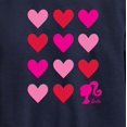 thumbnail image 3 of Barbie - Barbie Heart Grid - Toddler And Youth Crewneck Fleece Sweatshirt, 3 of 5