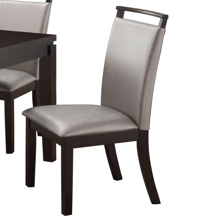 Dark Espresso Home Source H-6050-SC Side Chair Case Pack 2 