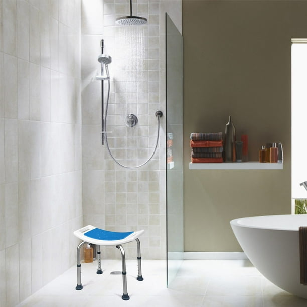 HOMCOM Chaise de douche siège de douche ergonomique hauteur
