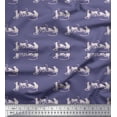 thumbnail image 1 of Soimoi Georgette Viscose Fabric Monkey Animal Print Fabric by Yard 42 Inch Wide, 1 of 1