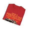 thumbnail image 4 of Once A Firefighter Always A firefighter Novelty Unisex Softstyle T-Shirt, 4 of 4