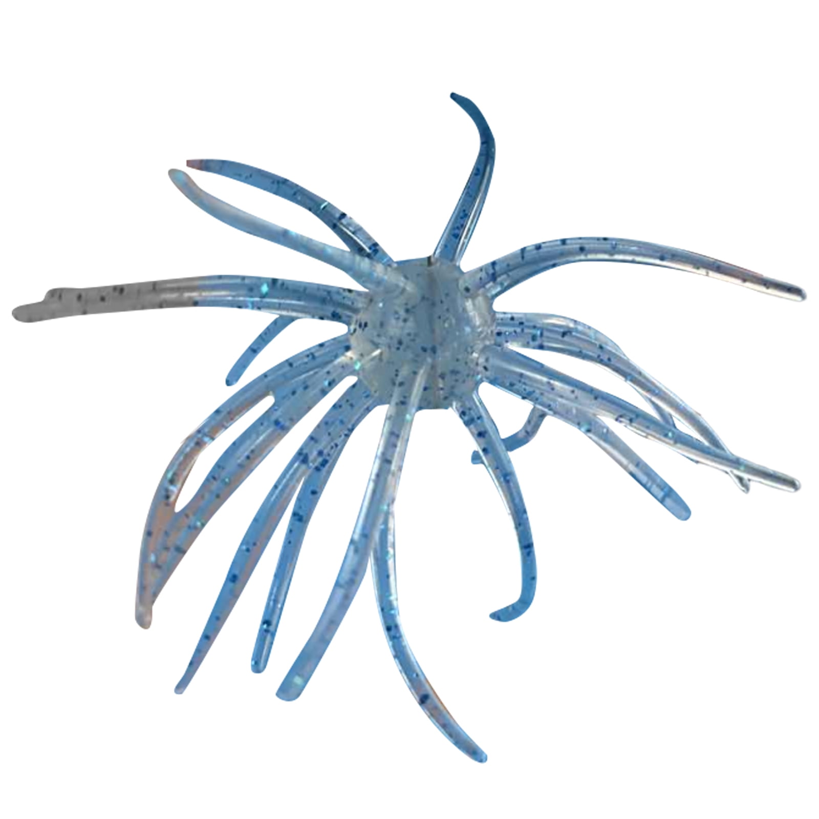 Sea Urchin Bait Creature Bait Dice Baits for Bass Fishing Simulation Bionic TPE Floating Soft Lure Boxed Tackle for Saltwater Freshwater 4 Inch