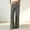Gray, variant on Plcasen Women's Linen Pants Casual High Waist Wide Leg Straight Dress Cotton Linen Button Trouser Summer Clothes