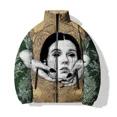 thumbnail image 3 of Abrigo de hombre Abrigos de invierno Parkas para hombre Abrigo de algodón con estampado de monstruo personalizado Cómodo y cálido Chaquetas modernas y versátiles, 3 of 5