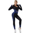 thumbnail image 2 of Conjunto de gimnasio para mujer Ropa deportiva de 3 piezas - Leggings de yoga sin costuras para levantamiento de glúteos y sujetador deportivo elástico Conjunto de ropa de entrenamiento Zhivalor  Yoga y Pilates, 2 of 4