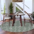 thumbnail image 3 of Sage Green Round Area Rug 6Ft Washable Circle Rugs for Bathroom Office, Vintage Minimalist Lines Abstract Art Non-Slip Carpet Floor Mats Indoor Outdoor Carpet Runner Aesthetic Home Decor, 3 of 8