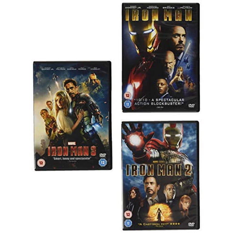 Walt Disney Studios MARVEL Iron Man 1-3 DVD Set (Region Free