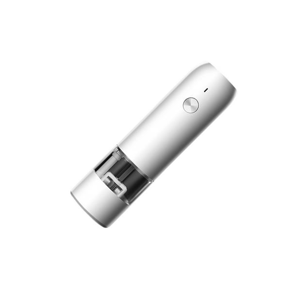 Inteprter Molinillo de pimienta eléctrico, molinillo de sal con carga USB, 6 velocidades, ajustable, impermeable, para el hogar, comedor, Hotel, cocina, Electrodomésticos Blanco Inteprter HA067865-02